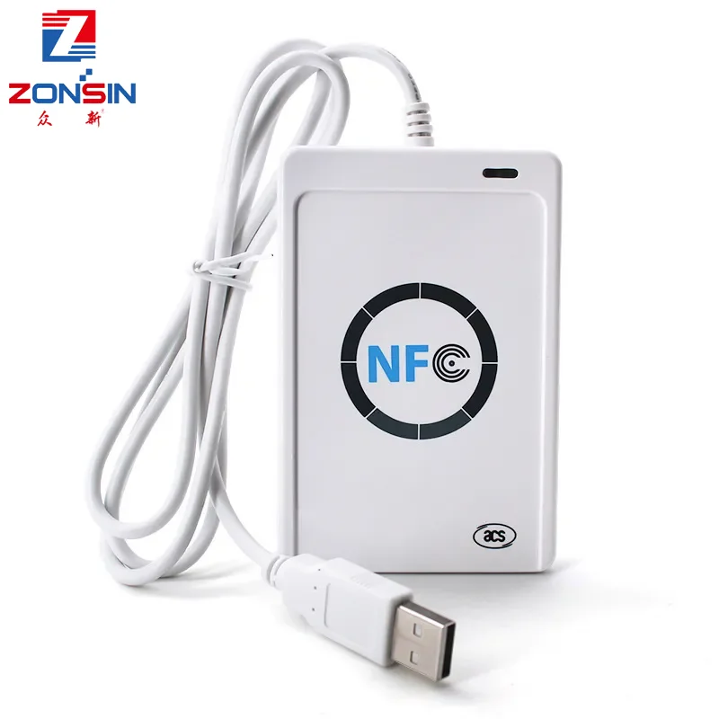Lettore Nfc Usb Acr122U Contactless Smart Ic Card And Writer Rfid Copier Copier Duplicatore 5Pcs Uid Modificabile Tag Card Key Fob