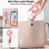 Portable Humidifier Fan Handheld Mist Fan Portable USB Mini Handheld Fan with Water Humidifier Rechargeable Mini USB Hand Fans 6