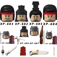 

New Traditional Chinese Culture Armed Soldier Mini Figures Building Blocks Anime Figure Constructor Assembled Model Toys for Kid