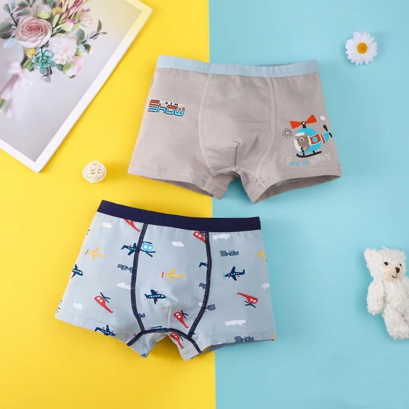 Cotton Childrens Underwear Cartoon Baby Shorts Panties Boxer Underpants  Briefs Boy Pant Kid Boys Underware For 2 9 Y CX200803 From Qiyuan06, $19.46