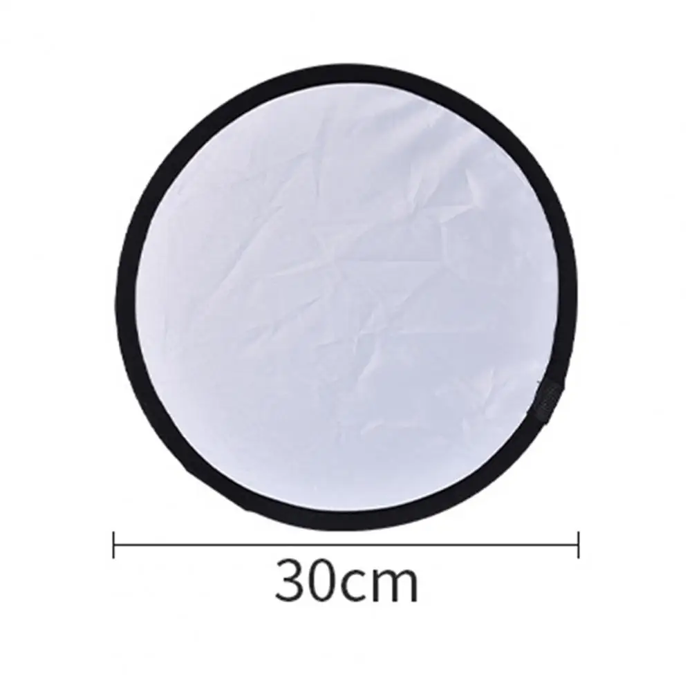 Photography Reflector Reflective Coat Compact Foldable Round Reflector Durable Two-in-one Photography Light Board for Easy Carrying Live