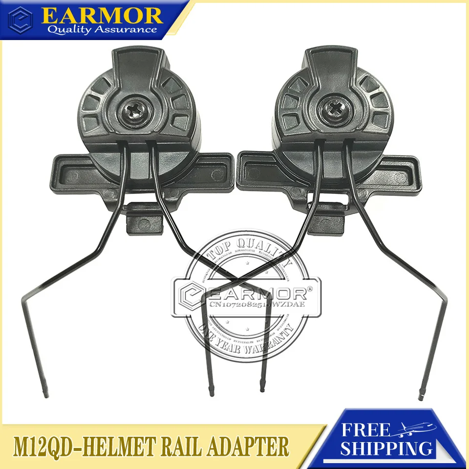 

EARMOR Headset EXFIL Helmet TW3.0 Rails Adapter Attachment Kit Tactical Headphone Rail Adapter for TW3.0 Rail Helmet Accessories