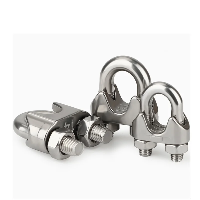 304 Stainless Steel For 3/16" Cable M5 Wire Rope Clamps 10pcs Thimbles 304 Stainless Steel - View #8