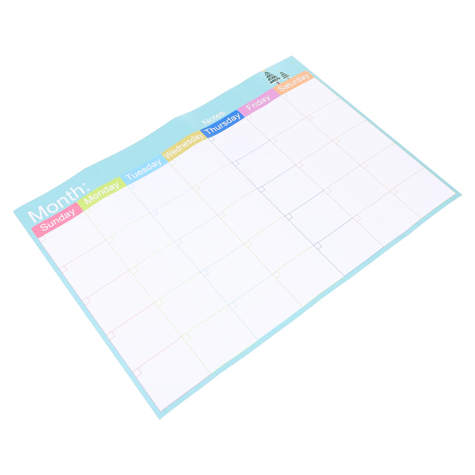 Refrigerator Dry Erase Calendar Wall Planner Monthly Magnetic Blackboard Fridge