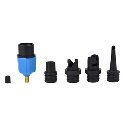 Universal Air Valve Adapter for Inflatable Paddle Boards, Rubber Boats, and Kayaks (Blue set)