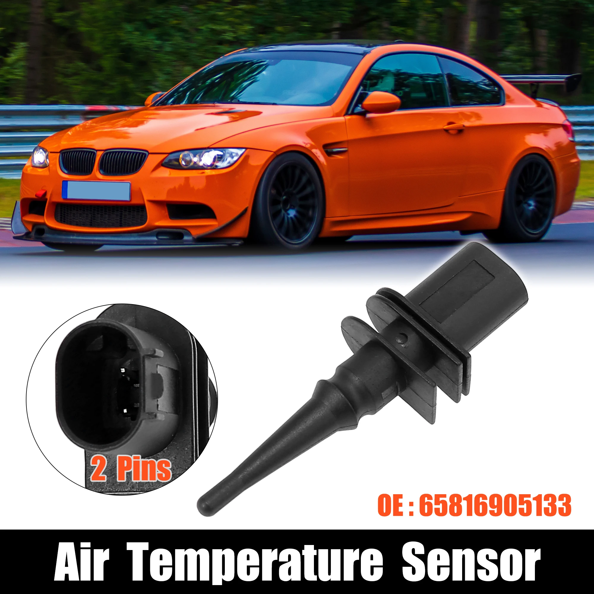 

X Autohaux Автомобильный датчик температуры воздуха окружающей среды снаружи 65816905133/65816905133 для BMW 1995-2012 автомобильные Сменные аксессуары