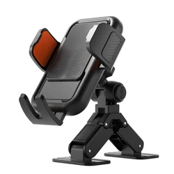 Versatile 360° Rotating Car Phone Holder with Strong Suction for Dashboard & Windshield (Orange)