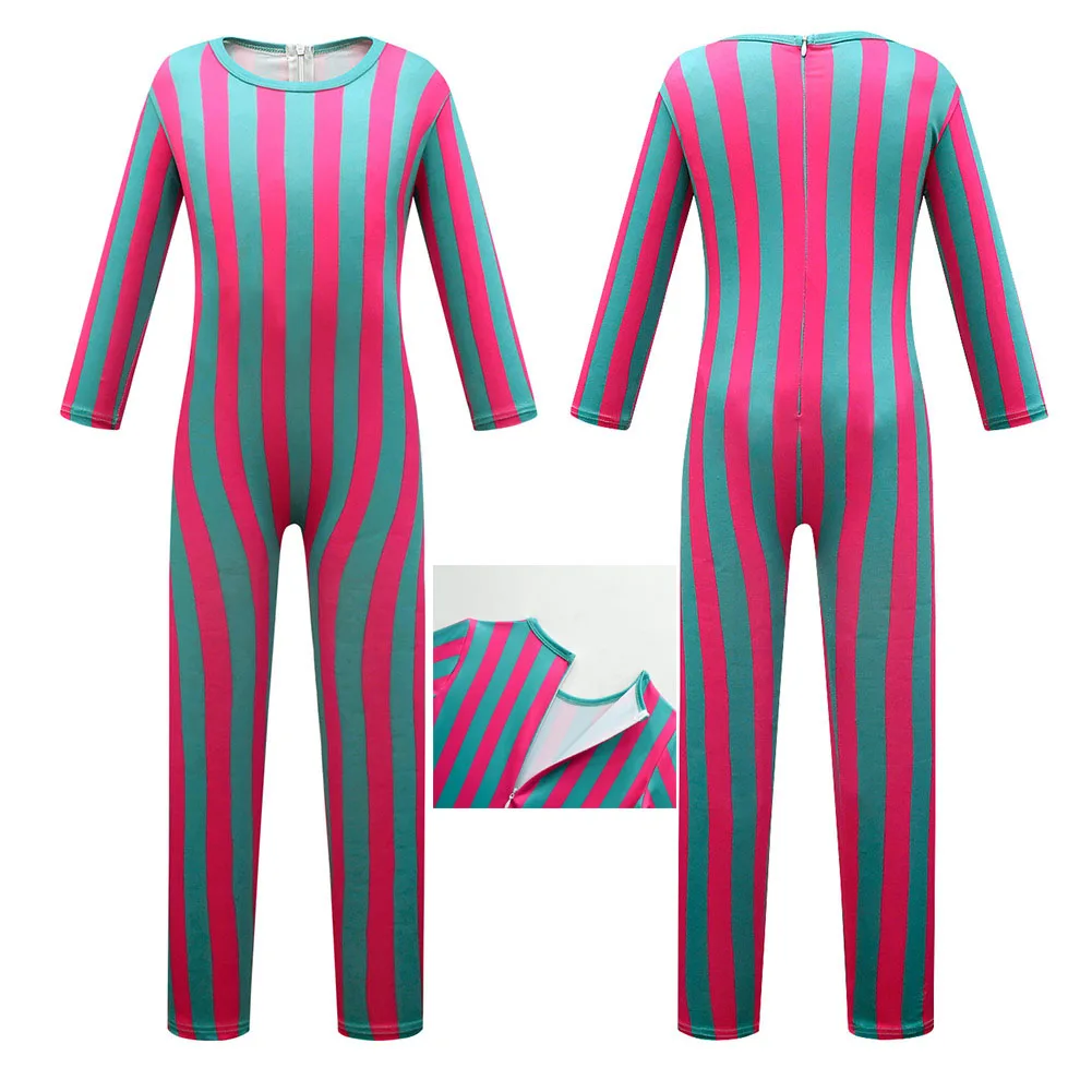 

Kids Children Babier Ken Cosplay Costume Jumpsuit Striped Pyjamas Outfits Halloween Carnival Party Disguise RolePlay Suit Boys
