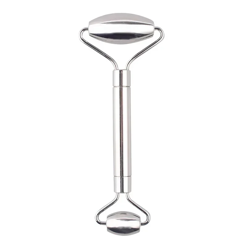 Stainless Steel Scraper Facial Massage Gua Sha Tool Face Lift Anti-Aging Skin Tightening Cooling Metal Contour Reduce Puffiness