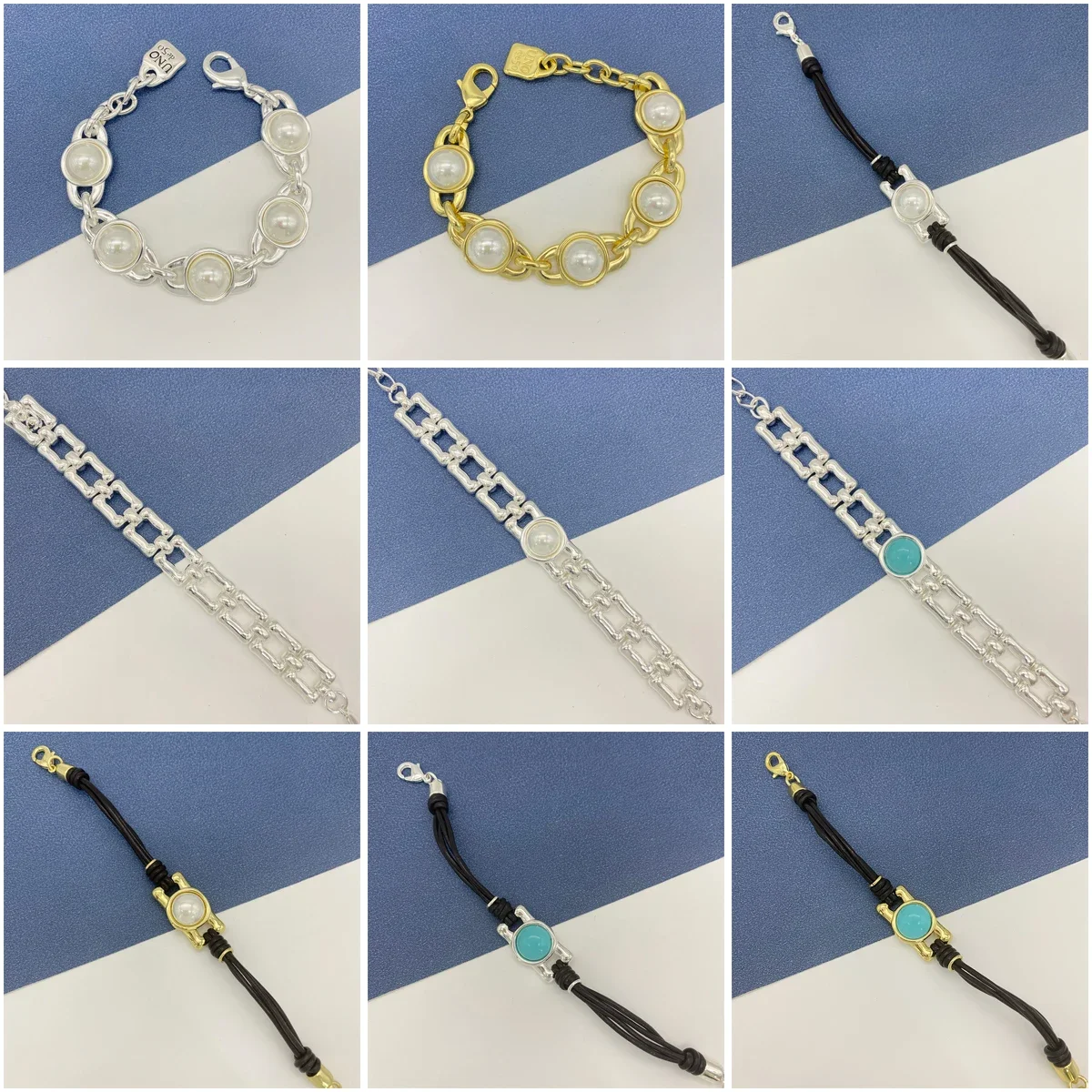 

Новинка 2023, модный Гальванизированный жемчужный браслет из серебра 925 пробы и золота 14 к, подходит для UNO DE 50, популярная нишевая Подарочная бижутерия