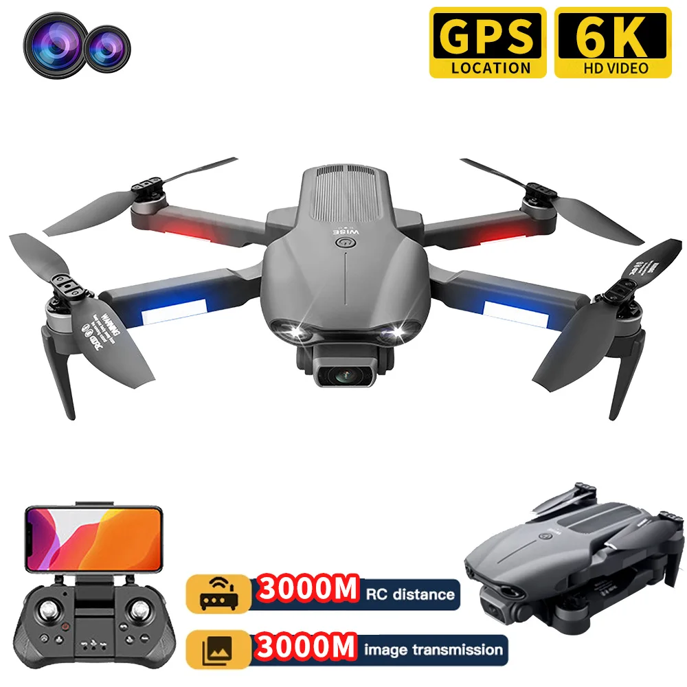 Мини-Квадрокоптер F9 складной с GPS 6K двойная HD-камера |