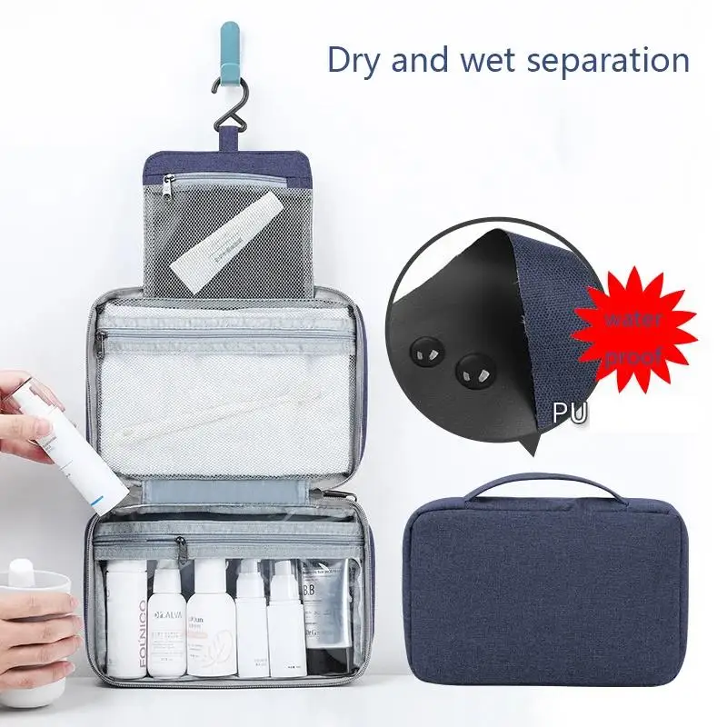 

Travel waterproof toiletry bag Men's business trip storage bag portable folding daily necessities storage bag