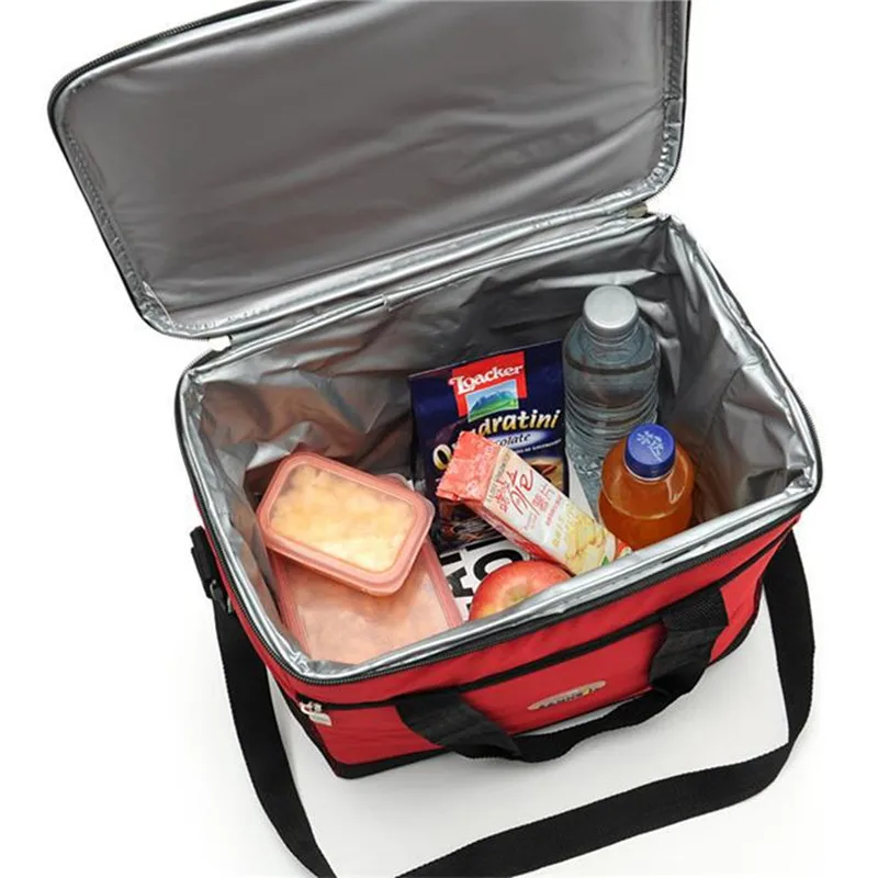 16L Portable Outdoor Camping Picnic Insulated Cooler Tote Lunch Bags Travel Ice Box Canvas Cooler Bag