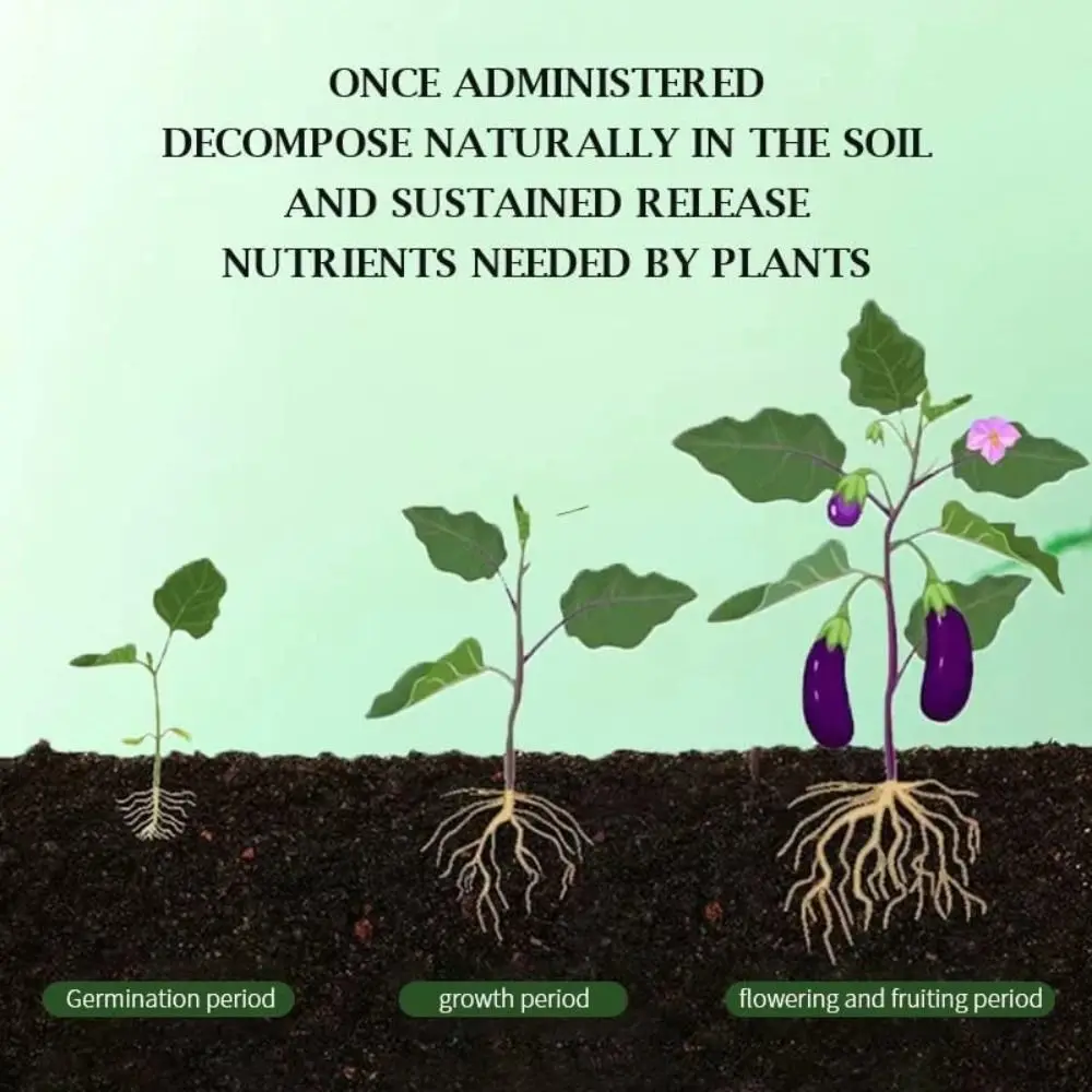 Universal Organic Fertilizer Home Gardening Slow-Release Tablet Stronger Roots All-purpose Fertilizer Ease Plant Food plant compound fertilizer