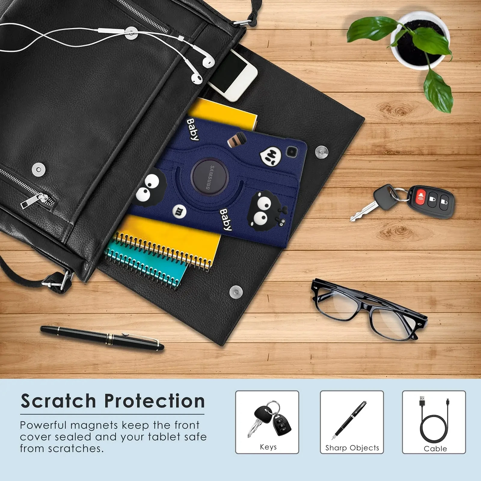 360 Rotating Stand DIY Tablet Case