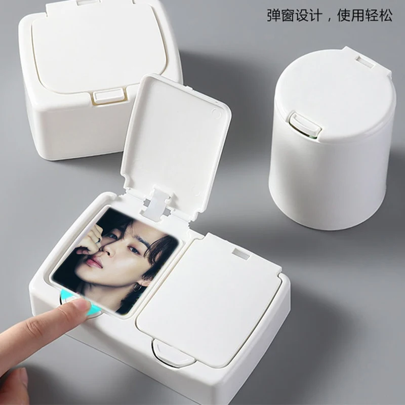 Kpop Photocard Display and Storage Box - Stylish 3-Inch Card Organizer & Packaging Supplies