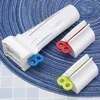 3Pieces Rolling Tube Toothpaste Squeezer Toothpaste Seat Holder Stand Rotate Toothpaste Dispenser for Bathroom (Mix Color) 6