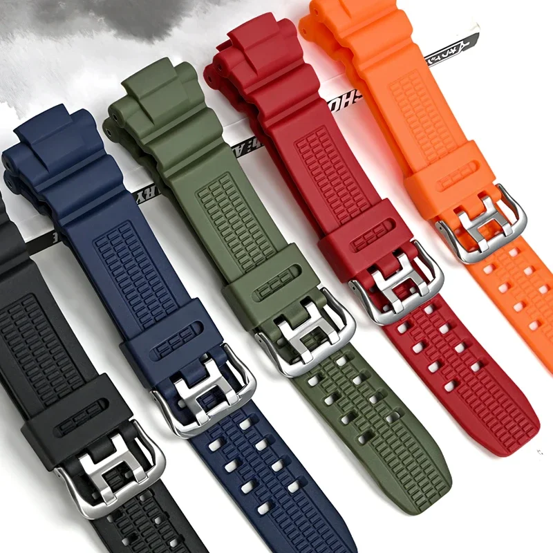 Sport Silicone Strap - Men's Rubber Bracelet Band Watch Accessory