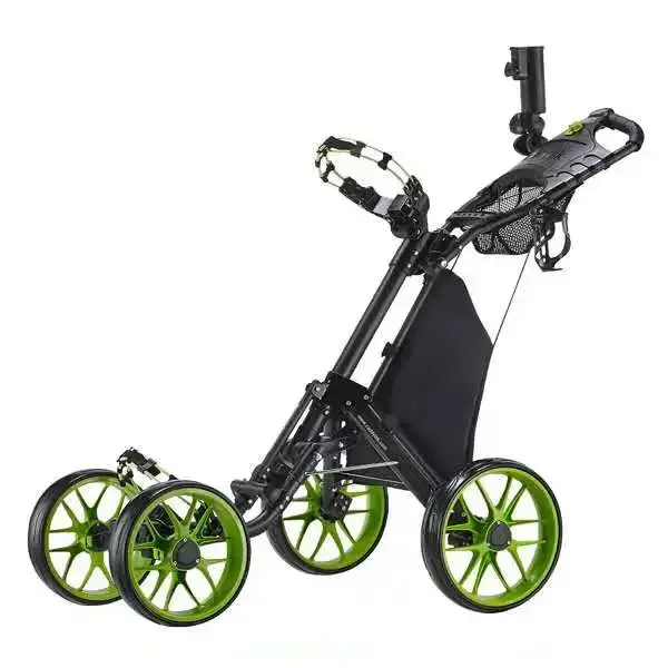 4-Wheel Golf Cart Golf Cart with Foot Brake and Umbrella Stand