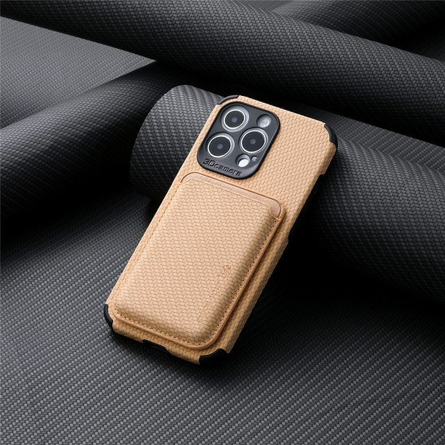 suitable for iPhone13Pro mobile phone case back sticker Magsafe magnetic card bag fiber pattern Apple 12 card sleeve