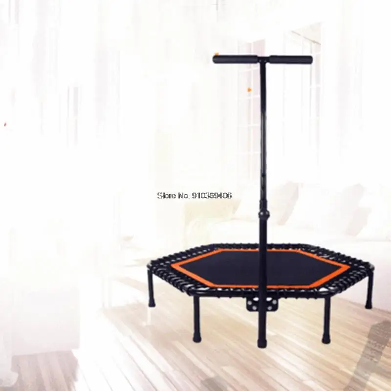 

Indoor Mini Trampoline Adjustable Handle Trampoline Fitness Trampoline Cardio Trainer Load-bearing Trampoline