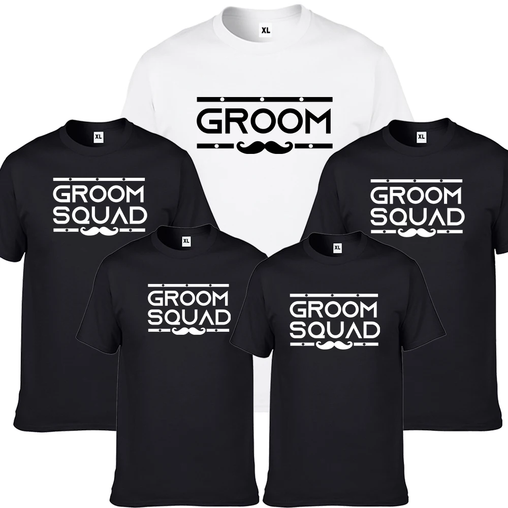 Groom Squad Tshirt Uomo Team Groom Wedding Party Nk010