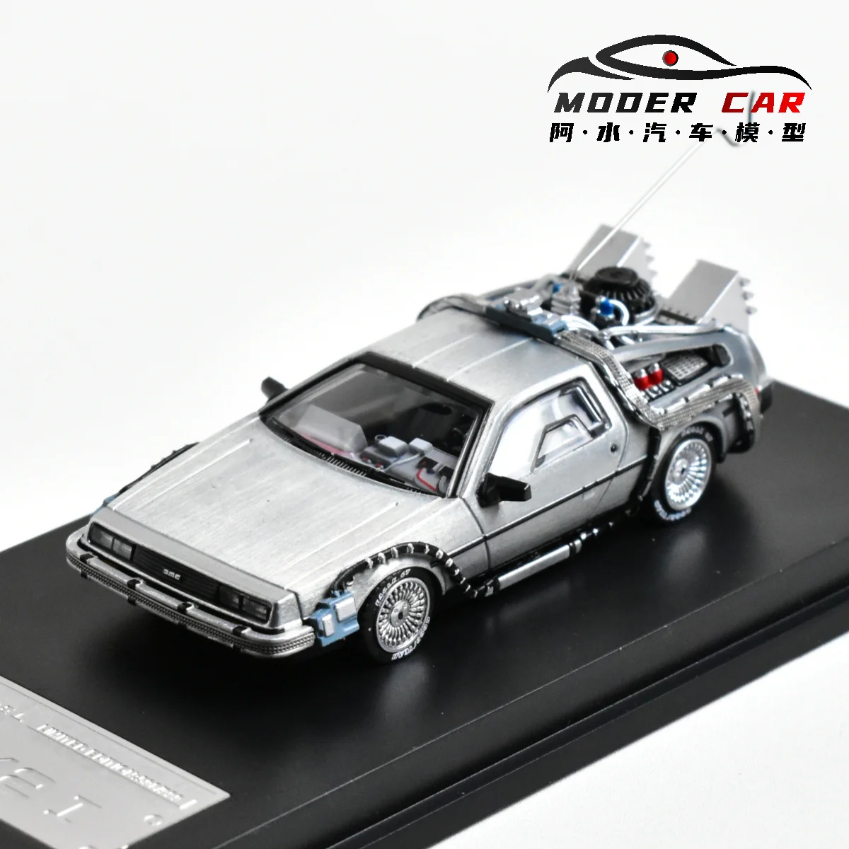 MJ 1:64 zurück in die Zukunft DeLorean DMC 12 Druckguss-Modellauto – Detail 21