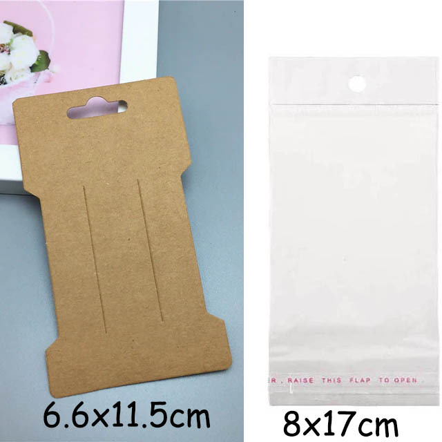 Hair Clip Bow Display Cards with opp Bags for Hair Barrettes Hairpins Jewelry Display Holder Hair Accessories Packaging