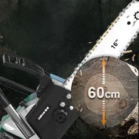 18-inch Brushless Electric Chain Saw Dual Battery High-power Rechargeable Lithium Electric Saw Handheld Outdoor Logging Saw 2