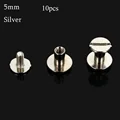 Silver-5mm-10pcs