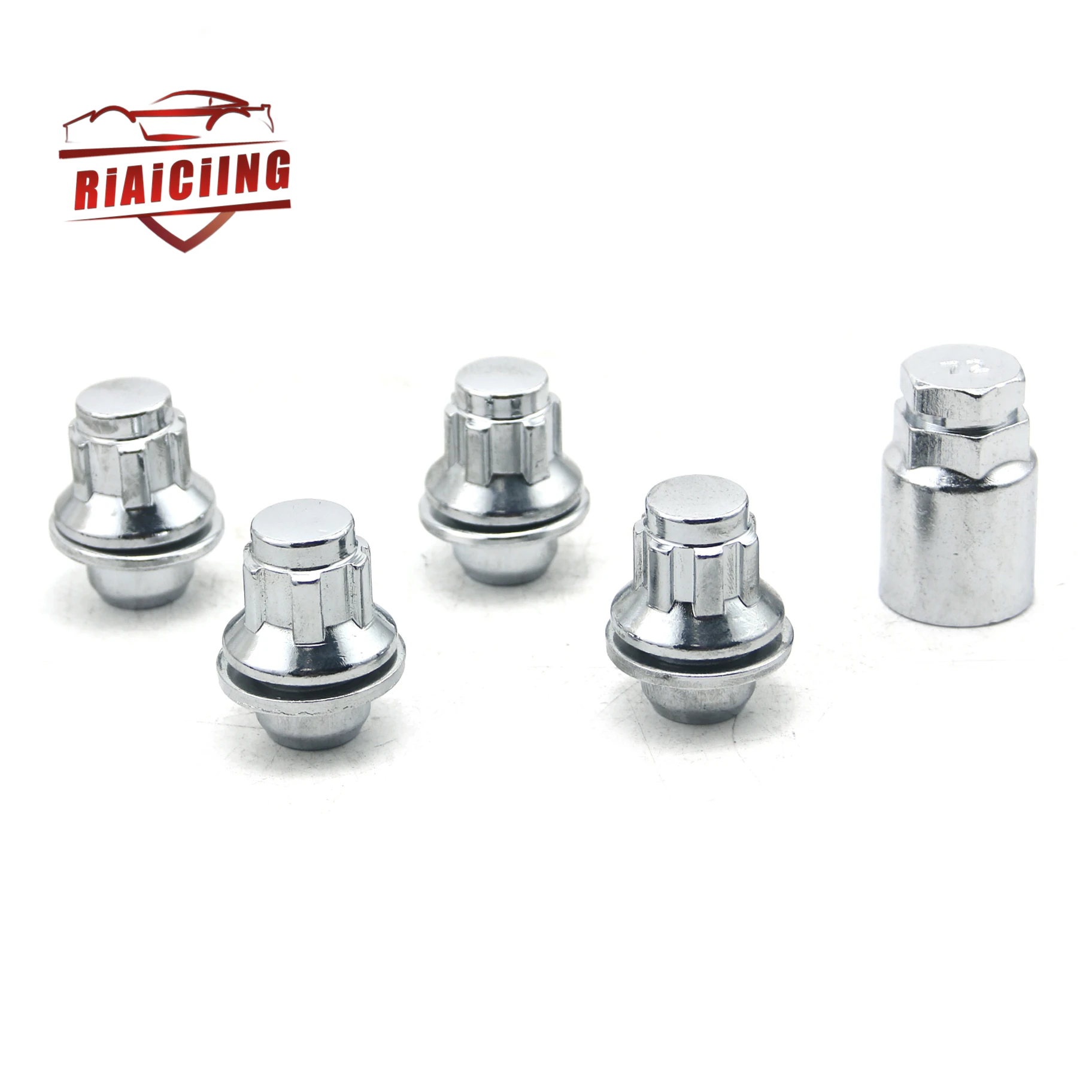 Car Chrome Antitheft Wheel Screw Bolt Lock Nut Key Adapter fit for