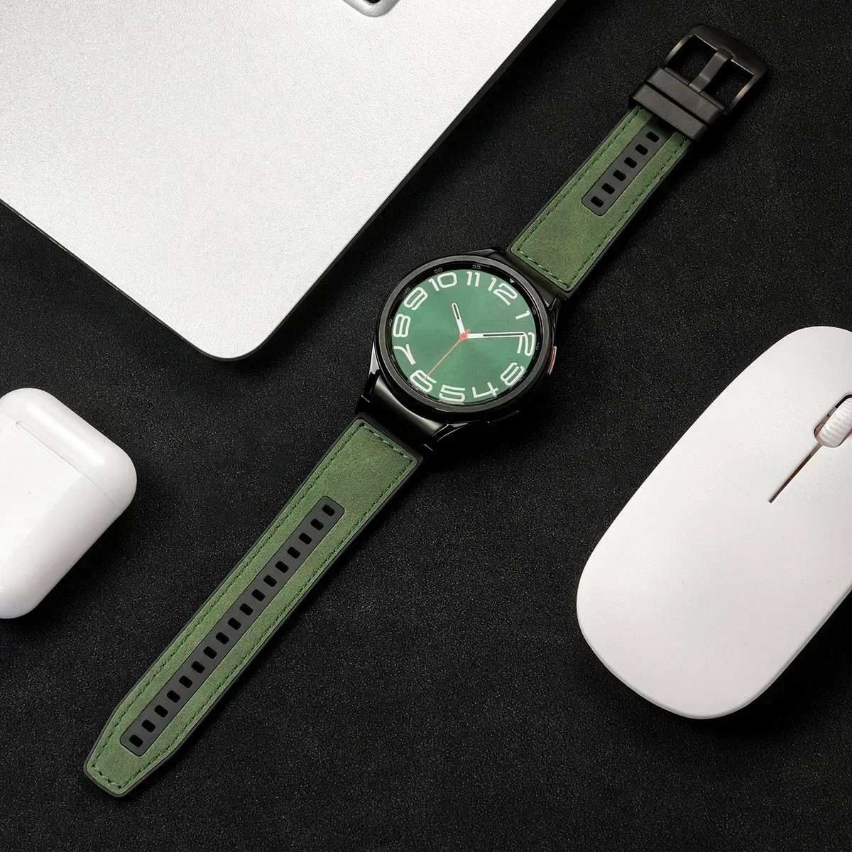 Premium 22mm Quick Fit Leather Watch Band Strap