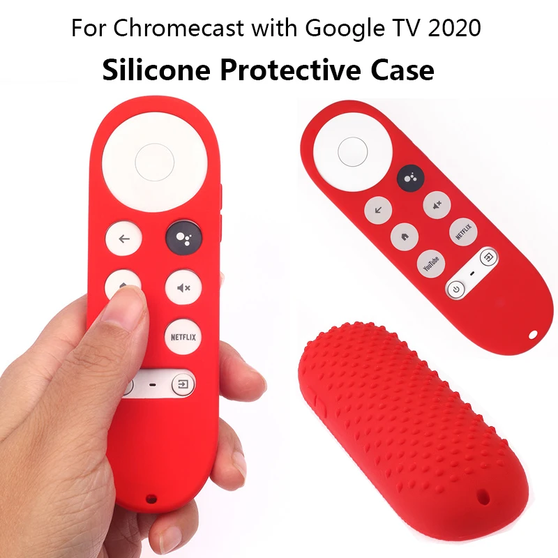 Custodia In Silicone Calda Per Chromecast Per-Google Tv 2020 Cover Protettiva Antiurto Per Telecomando Vocale Chromecast