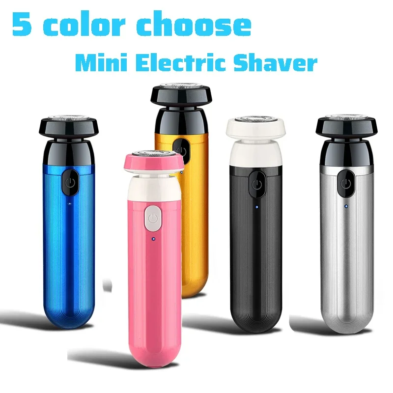 

USB Rechargeable Electric Shaver Barber Electric Razor Long-Lasting Battery Portable Trimmer Blade Replacement Head