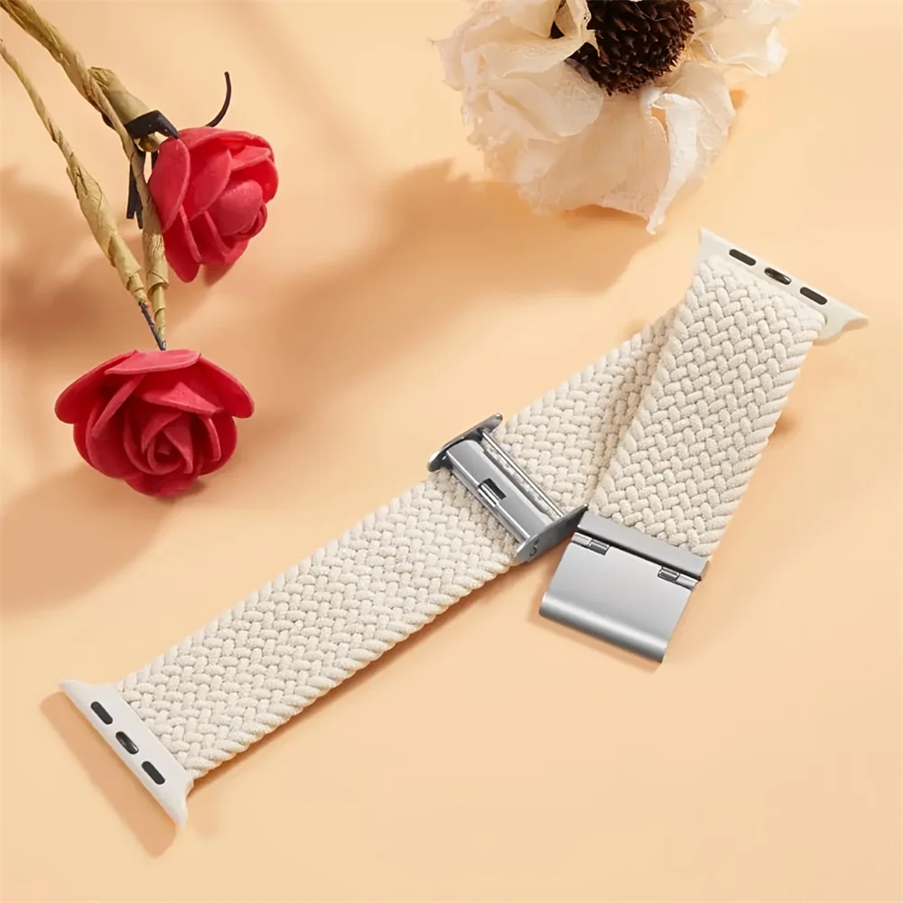 Braided Nylon Strap for Apple Watch - Vibrant and Durable Bracelet