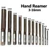 3-16mm HSS Hand Reamer Set Precision H8 9SiCr Straight-shank Chucking Engineering Milling Cutter Tool 1