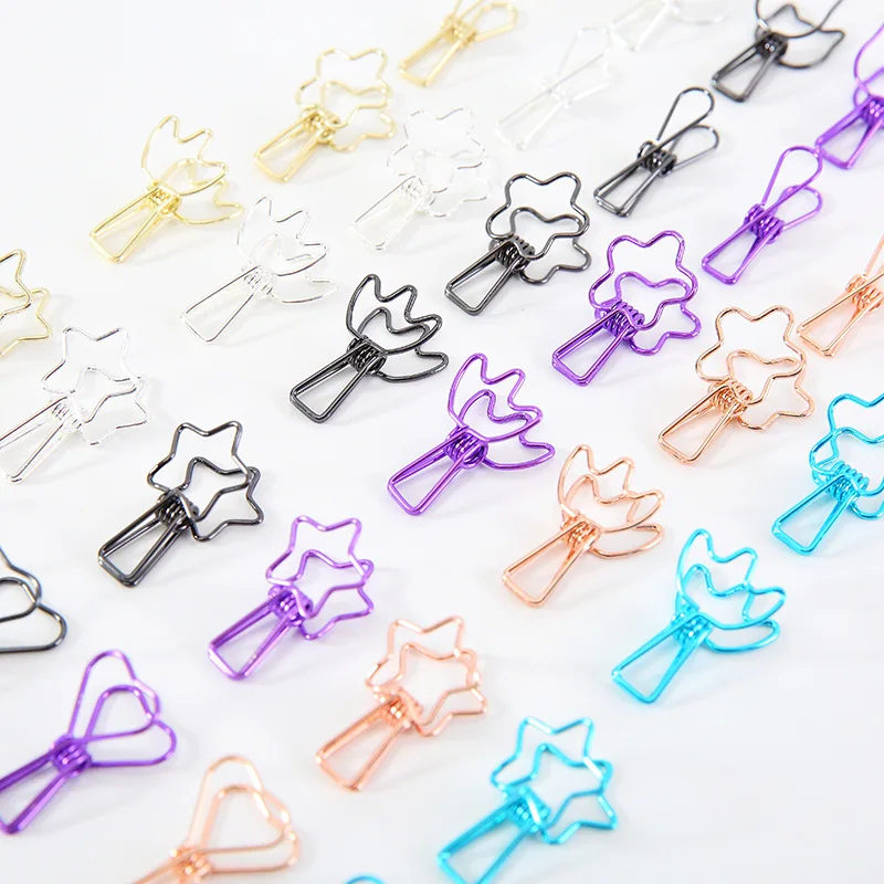 Mini Paper Clips Cartoon Cat Bookmarks Stationery Paperclips Students Paper Book Page Clips Organizer Management paper clips mini bookmark book clips 6pcs/lot