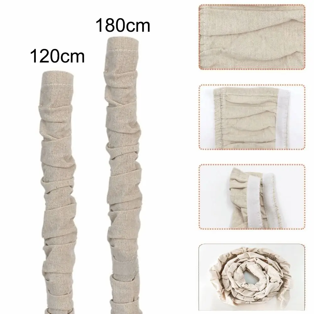 4/6피트 코드 커버 리넨 패브릭 사무실/가정용 샹들리에 체인 커버 전선 보호대 조명선 케이블 관리용