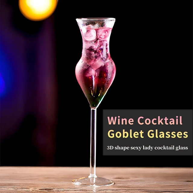 Mokylor Lot De 2 Verres à Cocktail, Verres à Saké En Cristal, Verres à