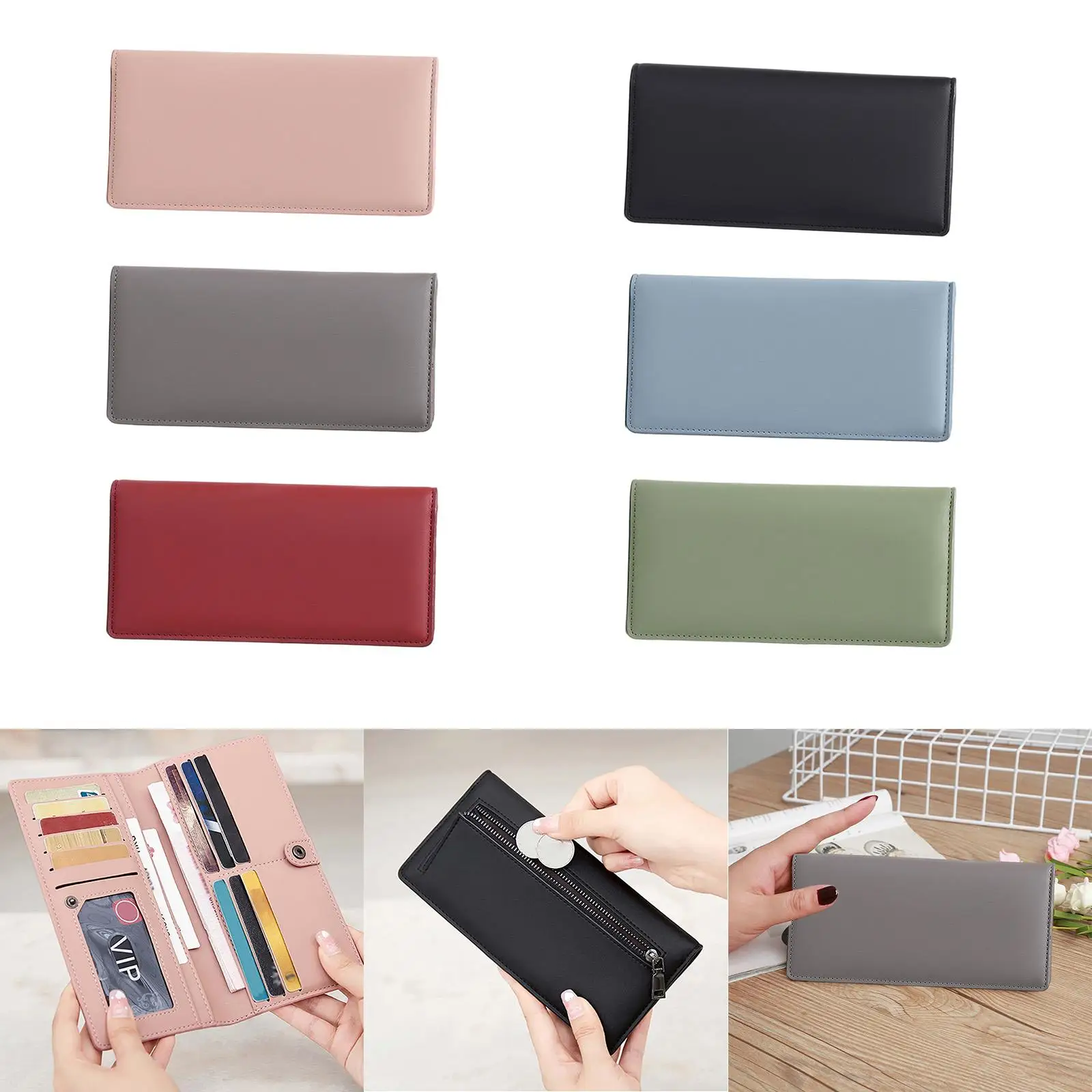 

Womens Wallet Billfold Durable Stylish Change Pouch Casual Minimalist Card Organizer Credit Card Holder Purse