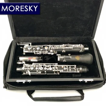 MORESKY Professional C Key Oboe Semi-automatic Style Cupronickel Plated Silver Fully automatic Oboe