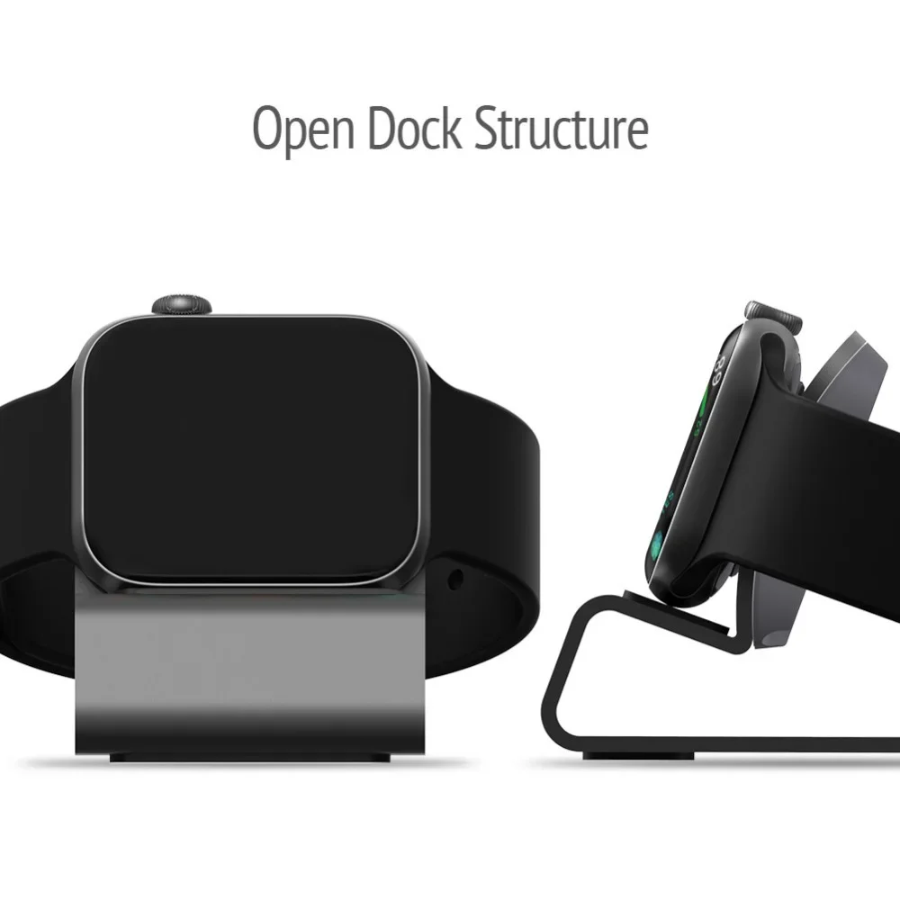 Aluminum Charger Stand for Apple Watch Dock Station Charging Holder for iWatch Ultra 1 2/10/9/SE/8/7/6/5/4/3/2/1 Silicon Bracket apple watch charger stand apple watch charging bracket