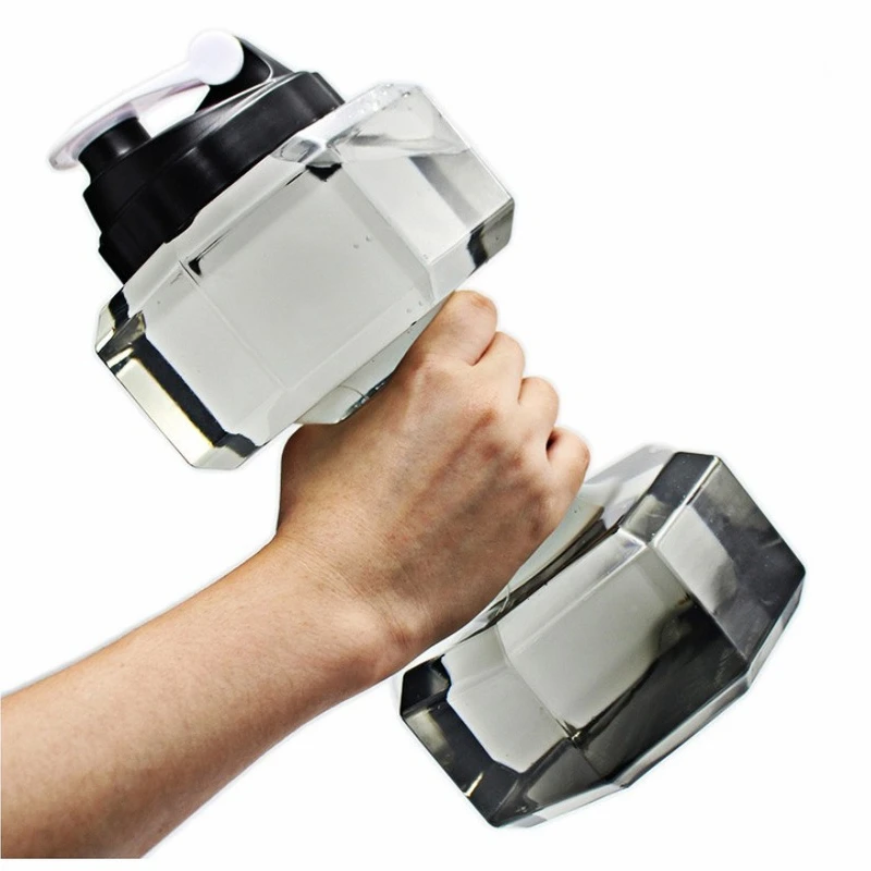 Fitness Bodybuilding Exercise Outdoor Bicycle Camping Cycling Bottle Water Dumbbell Sport Bottle Large Capacity Gym Running