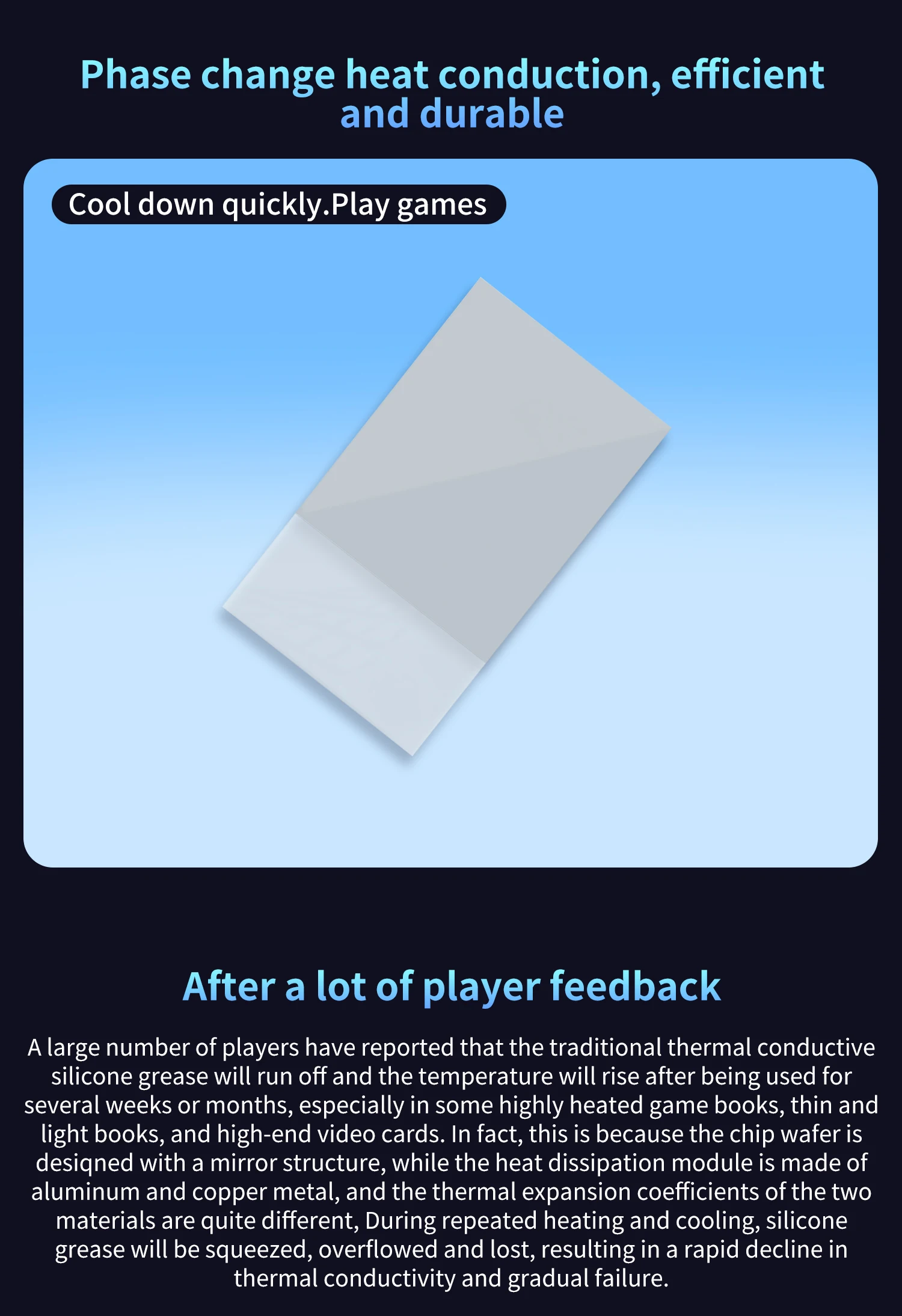 Phase Change Silicone Pad Ultra-high thermal conductivity phase change material