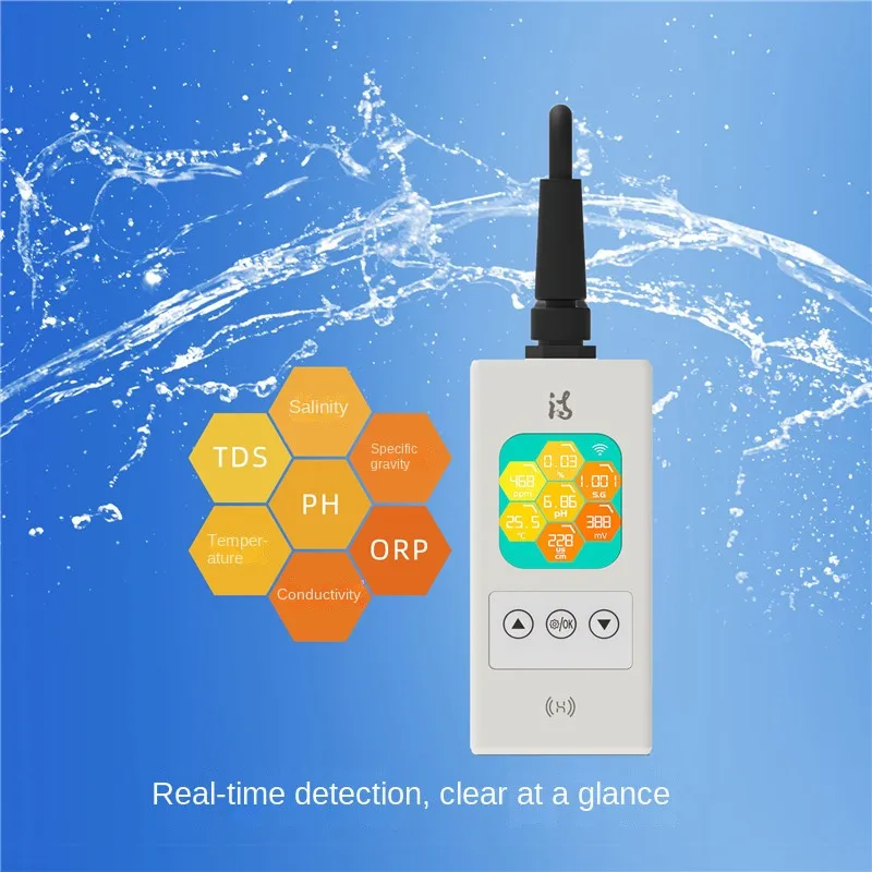 NEW Poemink ibowl Aquarium WIFI water quality detector 7.0Pro PH TDS ORP Temp Salinity conductivity Specific gravity 7 IN 1