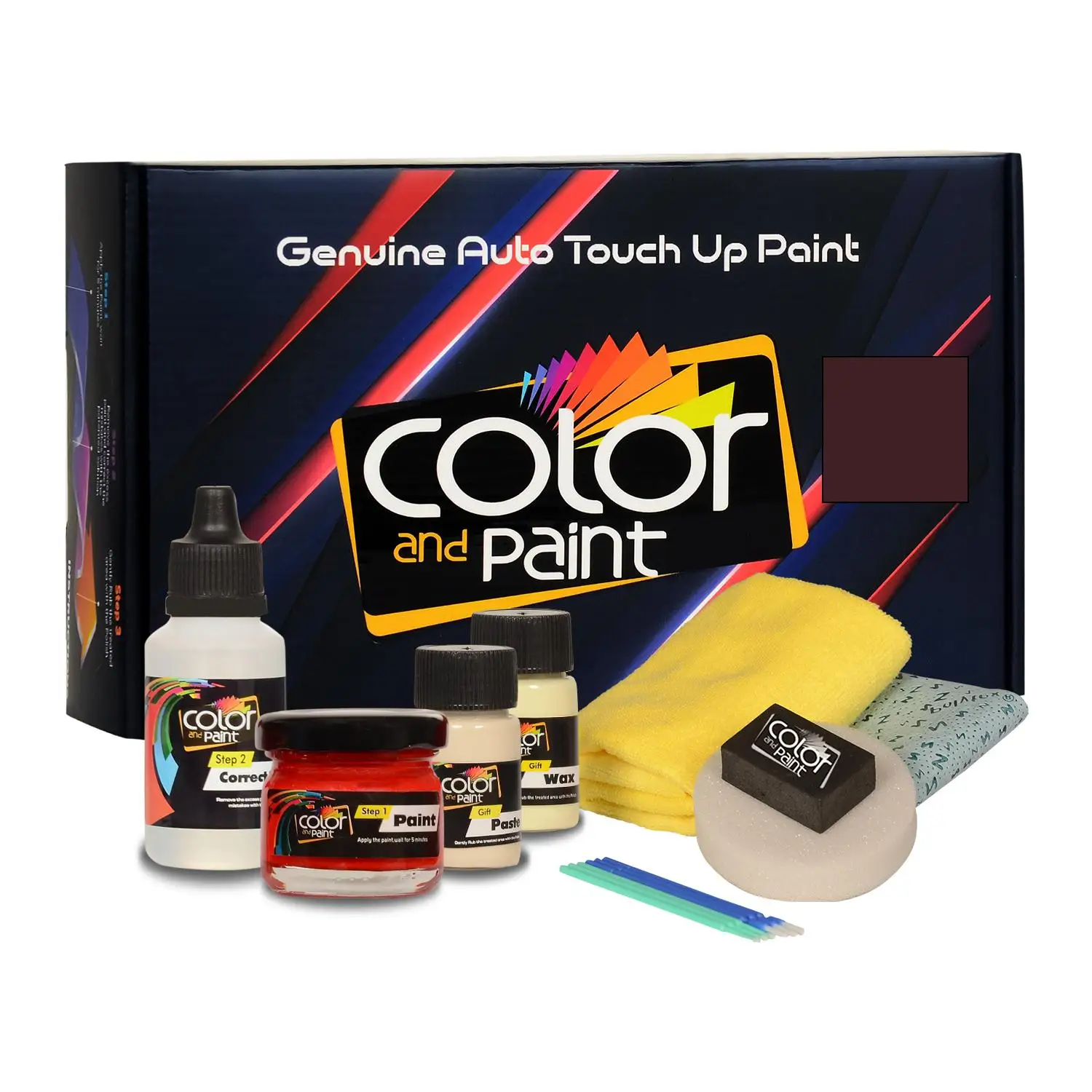 

Color and Paint compatible with American Motors Automotive Touch Up Paint - DEEP MAROON MET - 1K - Basic care