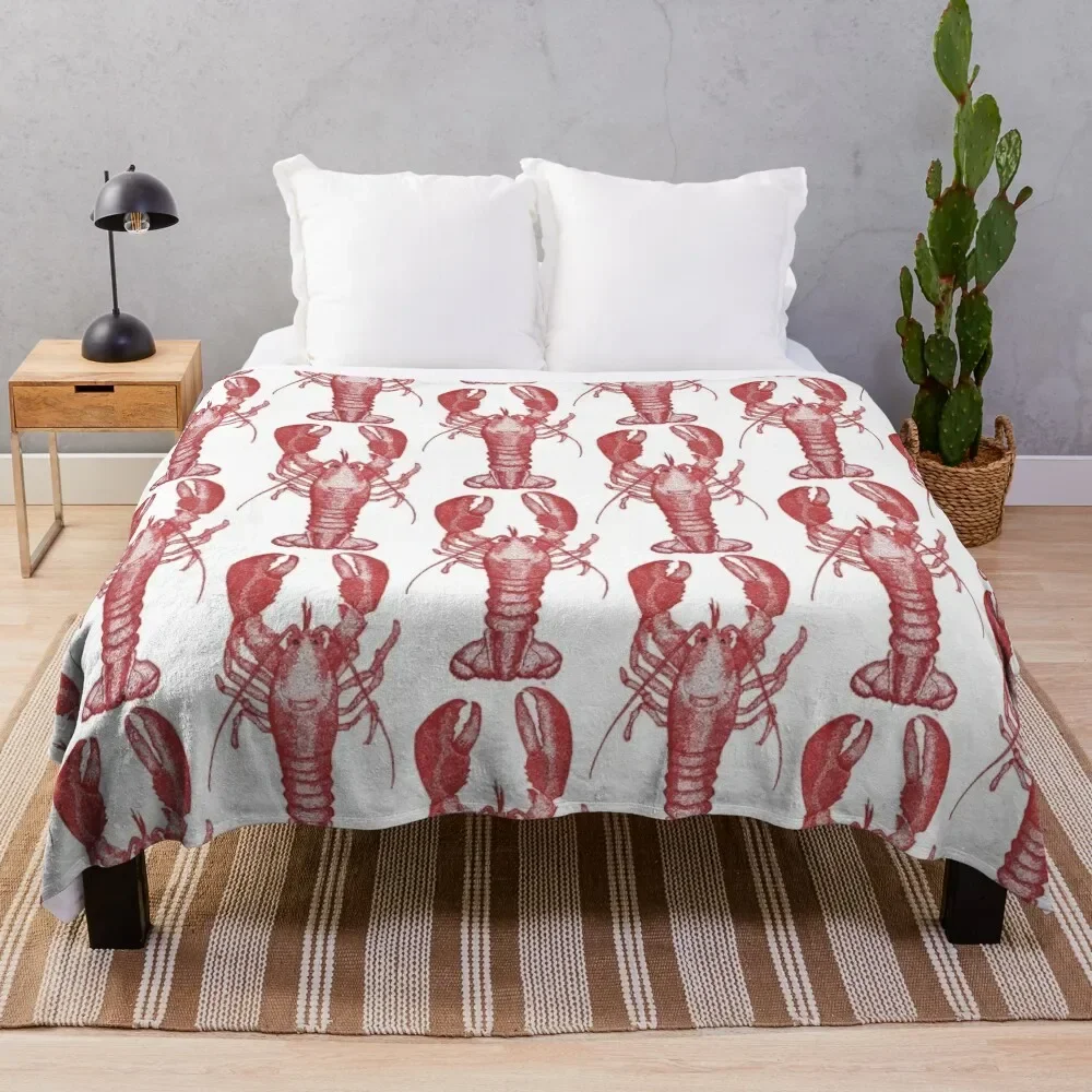 

Lobster Throw Blanket Furry Travel Blankets