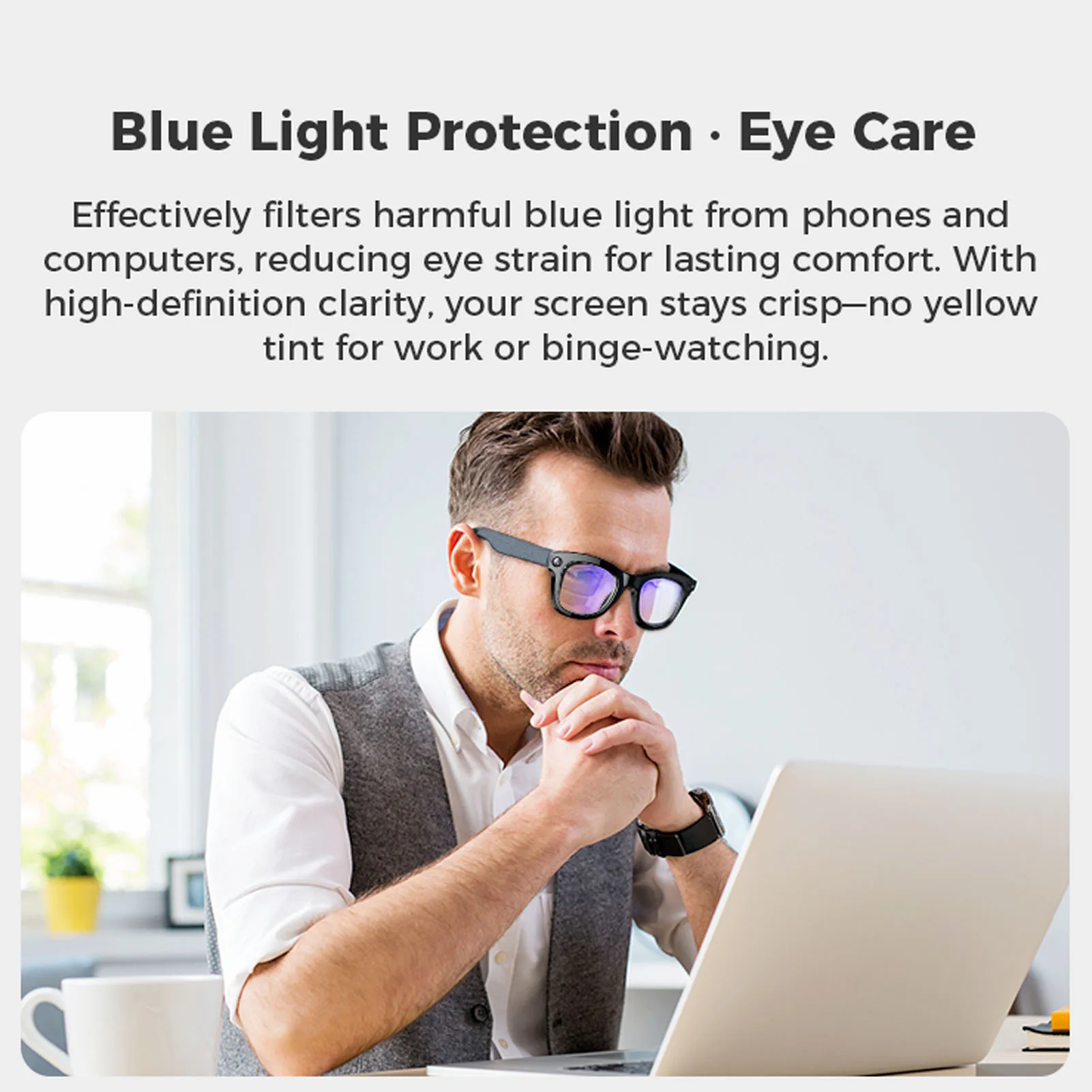 Smart Camera Glasses 5MP 1080P HD Camera 26 Languages Translation Music Playback Phone Calls AI Smart Glasses Bluetooth Glasses