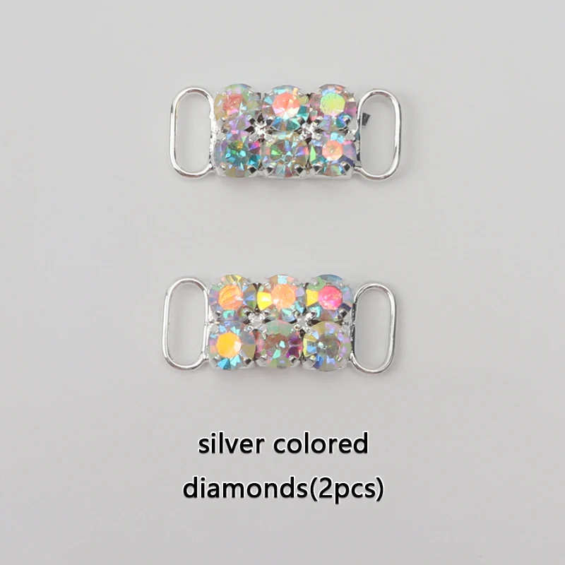 Luxury Rhinestone Shoe Charm Accessories - Metal Buckle and Lock