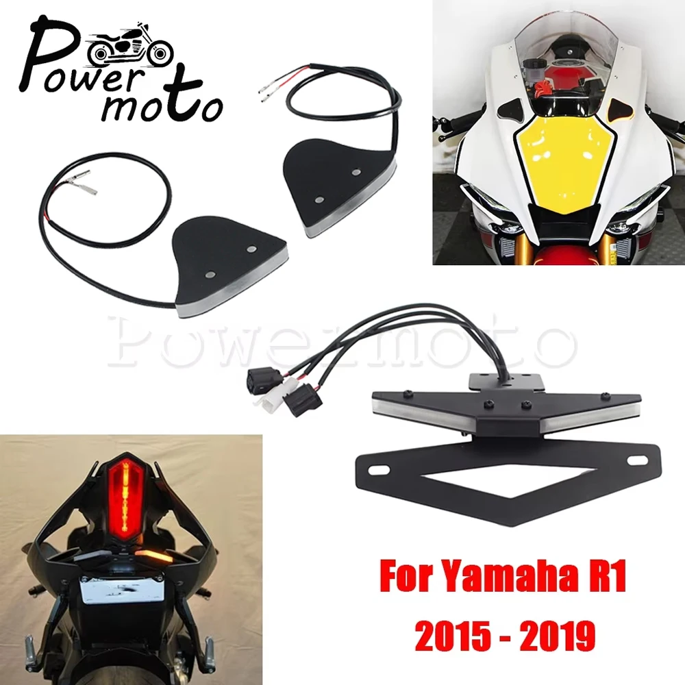20-25 Yamaha R1 New Rage Cycles Block Off Turn Signals - Bayside